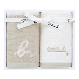 アニエスべー ゲストタオル2枚セット