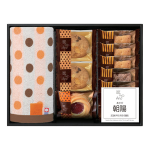 名入れ アンドスイーツ＆今治タオル詰合せBOX Ａ