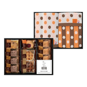 名入れ アンドスイーツ＆今治タオル詰合せBOX Ｄ