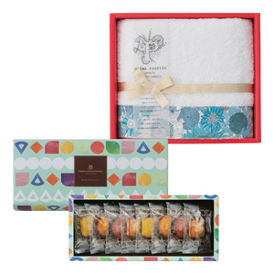 アンリ・シャルパンティエ プティ・フィナンシェとプリマロゼッタ フェイスタオル