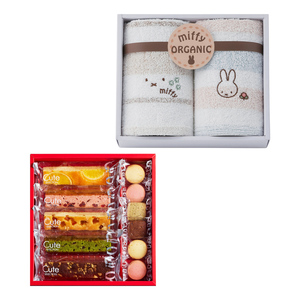 ひととえ キュートセレクションCとミッフィーウォッシュタオル2枚セット