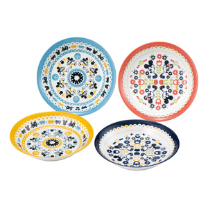 ミッキー＆ミニー カレー皿4枚セット