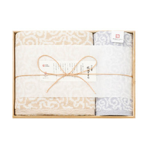 今治謹製 紋織タオル バス・フェイスタオルセット