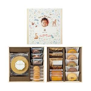 写真入り名入れ スイーツBOX（木箱二段）