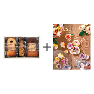 パティスリー キハチ 焼菓子詰合せ 8種11個入とカタログギフト プレゼンテージ ノクターン