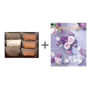 ホテルオークラ フィナンシェ＆ガレット6個詰合せとカタログギフト プレゼンテージ ビオラ