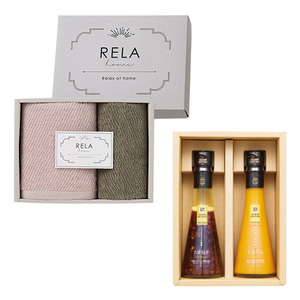 セゾンファクトリー ドレッシング2本詰合せとリラホーム タオルセット