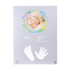 【単品】ベビーフォトフレームクリアボードBベビーブーケ