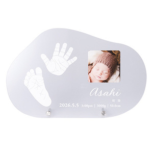 【単品】ベビーフォトフレームクリアボードB雲形