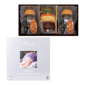 ベビーフォトフレームクリアボードA＋ゴディバ  パティスリーアソートメント13個入