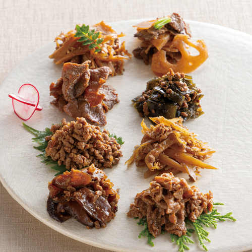 浅草今半 牛肉佃煮詰合せ(木箱)B