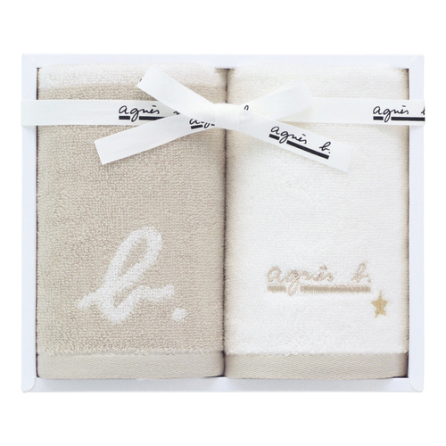アニエスべー ゲストタオル2枚セット