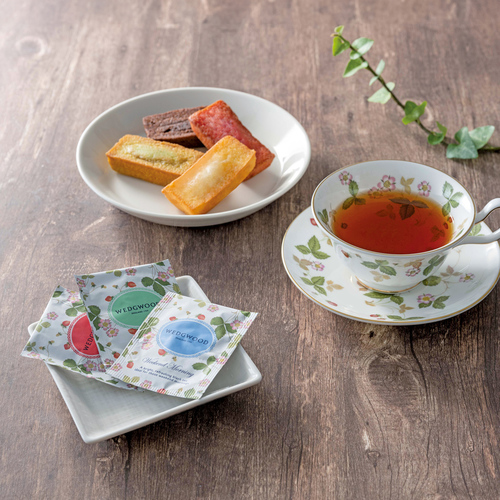 名入れ フィナンシェ& ウェッジウッド 紅茶セットA