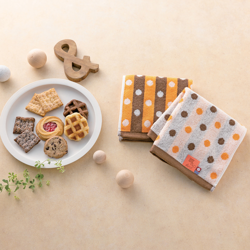 名入れ アンドスイーツ＆今治タオル詰合せBOX Ｂ