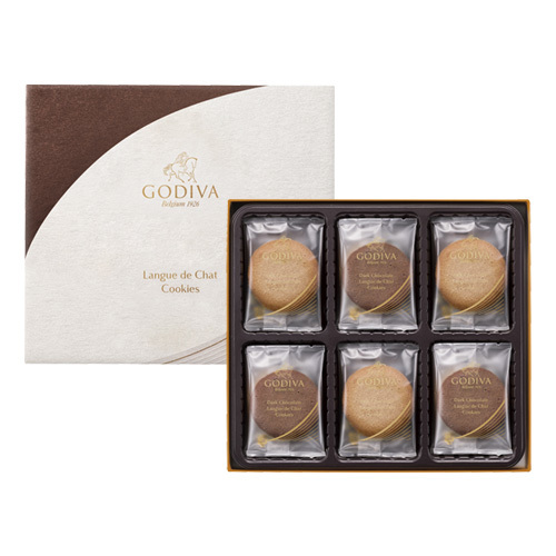 ゴディバ ラングドシャクッキーアソートメント18枚入とカタログギフト 百花一選 はるにれ