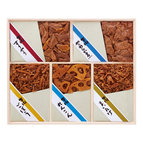 浅草今半 牛肉佃煮詰合せとカタログギフト 百花一選 くちなし