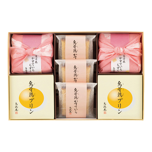 烏鶏庵 烏骨鶏菓子3種7個詰合せとカタログギフト 百花一選 えんじゅ