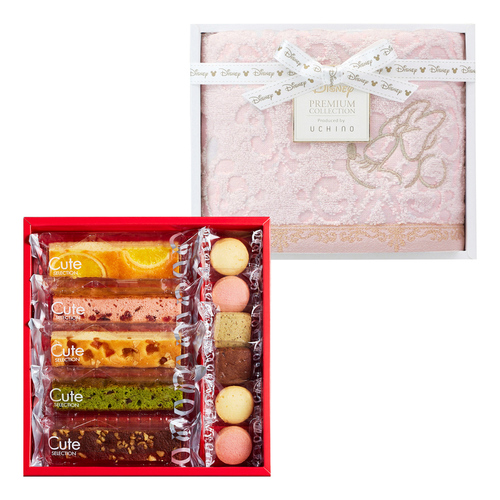 ひととえ キュートセレクションCと ディズニー フェイスタオル