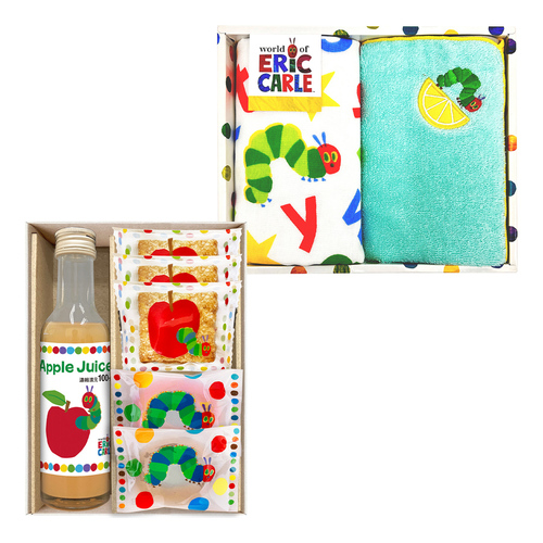 はらぺこあおむし ジュース&スイーツとウォッシュタオルセット