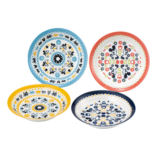 ミッキー＆ミニー カレー皿4枚セット