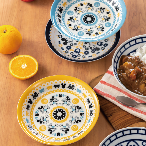 ミッキー＆ミニー カレー皿4枚セット