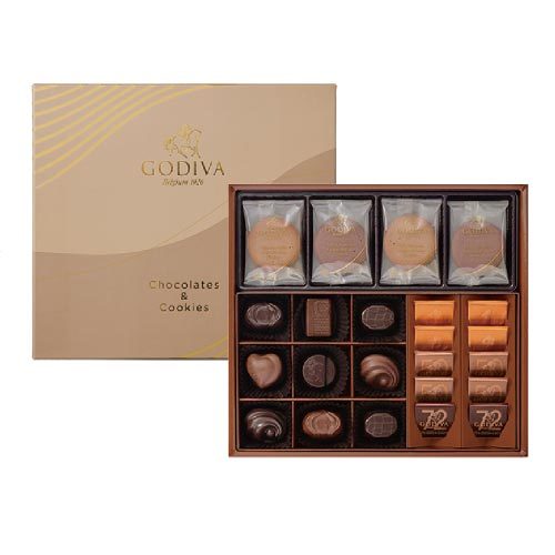 ゴディバ クッキー8枚＆チョコレートアソートメント19粒