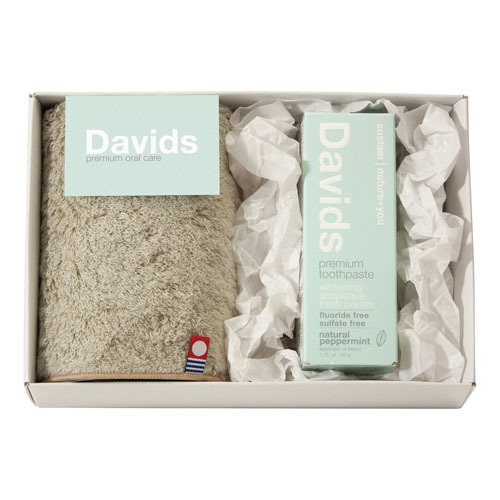 デイヴィッズ ホワイトニングトゥースペースト＆今治タオルハンカチセット