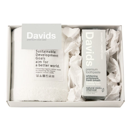 デイヴィッズ ホワイトニングトゥースペースト＆フェイスタオルセット