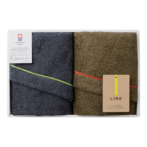 今治クレシェンド LINE フェイスタオル2枚セット