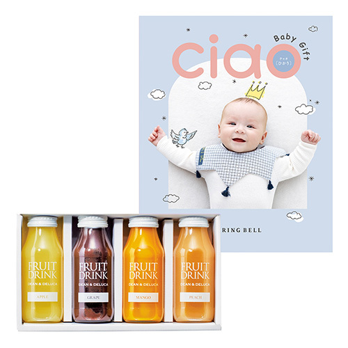 ディーン&デルーカ フルーツドリンク4本セットとカタログギフト チャオ ひかり