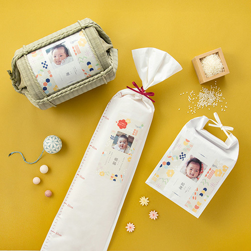 写真入り名入れ身長・体重米