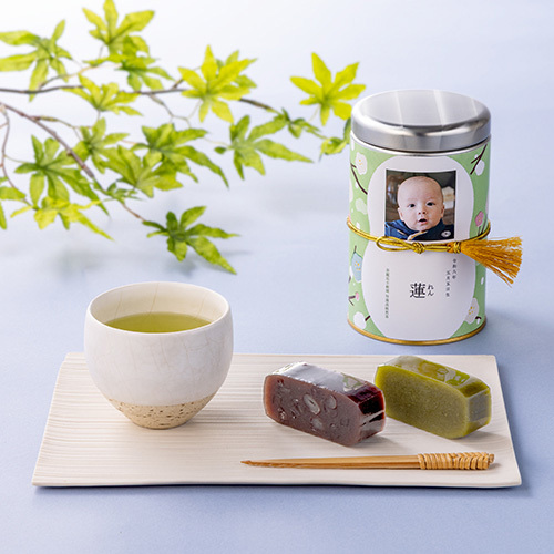 写真入り名入れ 伊藤茶園 木箱入りフォトカン宇治茶