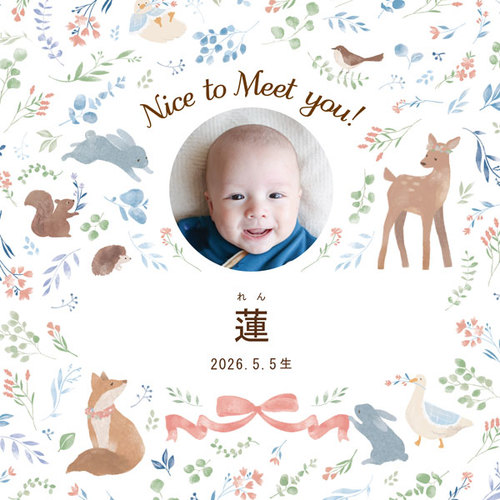 写真入り名入れ スイーツBOX(木箱一段)