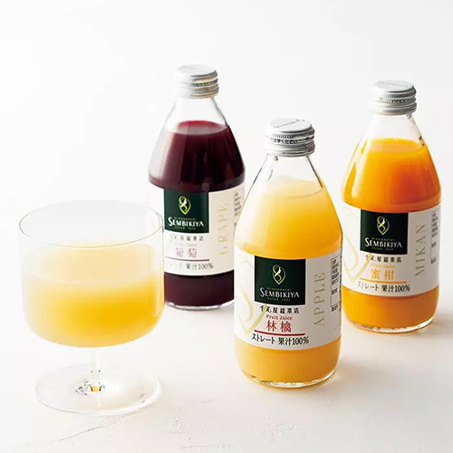 日本橋 千疋屋総本店 名入れ ストレートジュース詰合せ 8本入