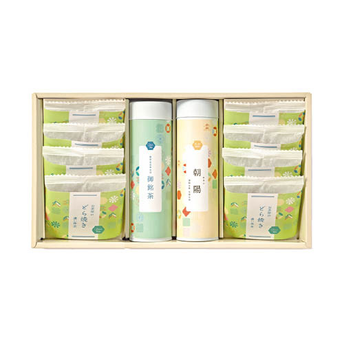 山田園 名入れ抹茶どら焼きと静岡茶C