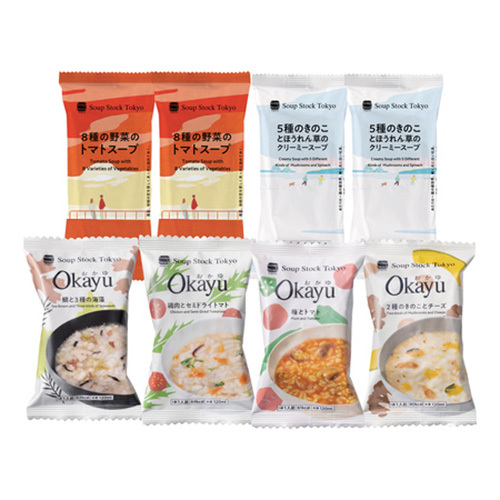 スープストックトーキョースープ2種とOkayu4種8個入とカタログギフト チャオ おもい