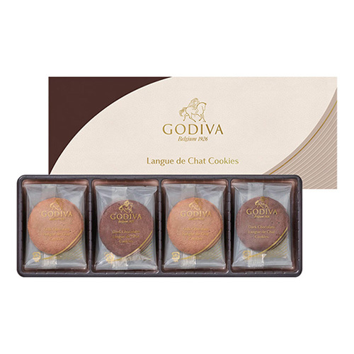 ゴディバ ラングドシャクッキーアソートメント8枚入とカタログギフト プレゼンテージ フォルテ