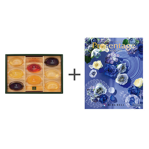 日本橋 千疋屋総本店 ピュアフルーツジェリー8個入りとカタログギフト プレゼンテージエクセレント カンタータ