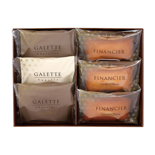 ホテルオークラ フィナンシェ&ガレット6個詰合せとカタログギフト プレゼンテージ ビオラ