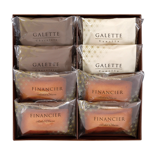 ホテルオークラ フィナンシェ＆ガレット8個詰合せとカタログギフト プレゼンテージ エクセレント アンサンブル