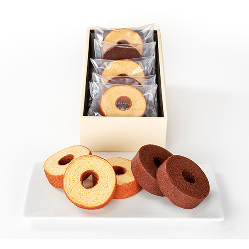 パティスリー キハチ バームクーヘン5個入と今治謹製極上タオルタオル4枚セット