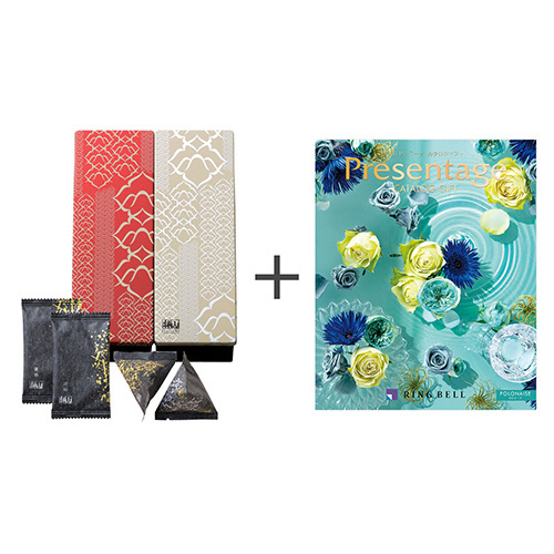 赤坂柿山 赤坂あわせ(紅・真珠)とカタログギフト プレゼンテージ ポロネーズ