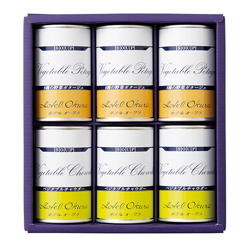 ホテルオークラ スープ缶詰6個詰合せとカタログギフト プレゼンテージ ビオラ