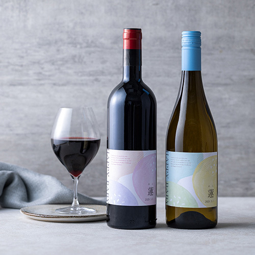 名入れ トスカーナ赤白ワインセット