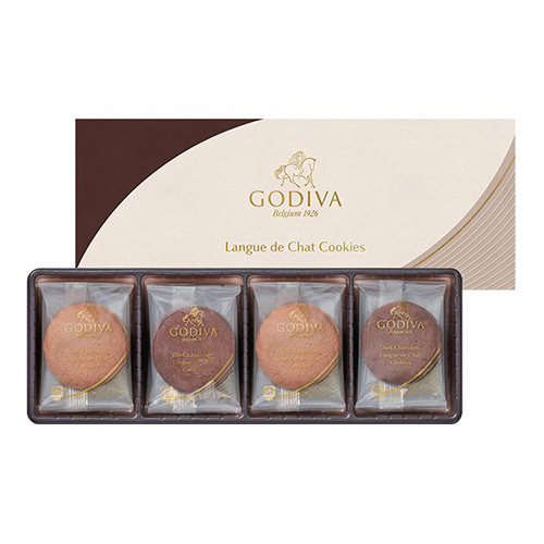 ゴディバ ラングドシャクッキーアソートメント8枚入とスターバックス プレミアムミックスギフトB