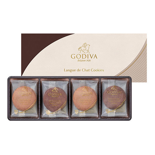 ゴディバ ラングドシャクッキーアソートメント8枚入とスターバックス オリガミ パーソナルドリップコーヒーギフトD