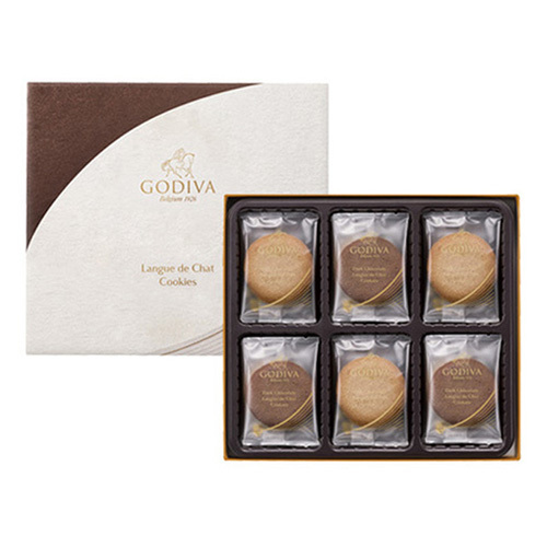 ゴディバ ラングドシャクッキーアソートメント18枚入とスターバックス オリガミ パーソナルドリップコーヒーギフトA