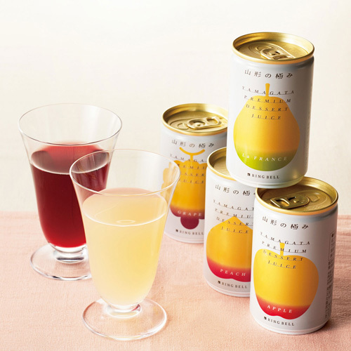 山形の極み 名入れ プレミアムデザートジュース6本（4種）