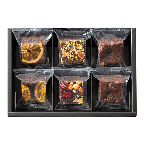 ホシフルーツ 名入れ ナッツとドライフルーツの贅沢ブラウニーA