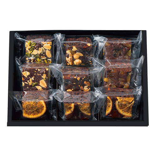 ホシフルーツ 名入れ ナッツとドライフルーツの贅沢ブラウニーB